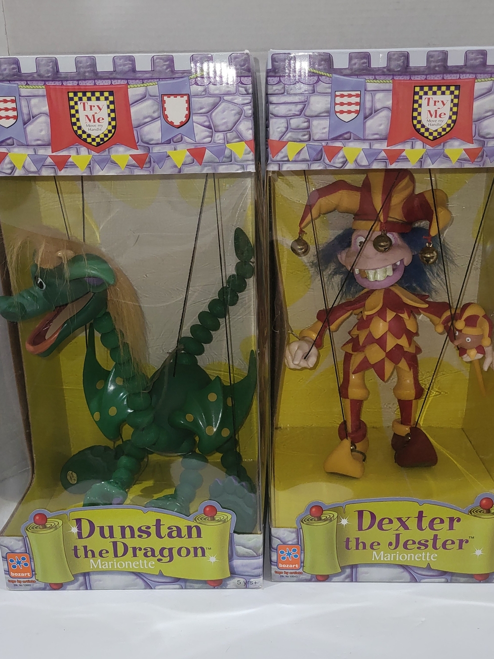 Dexter The Jester & Dustan The Dragon Marionettes Designed By Daniel Oates